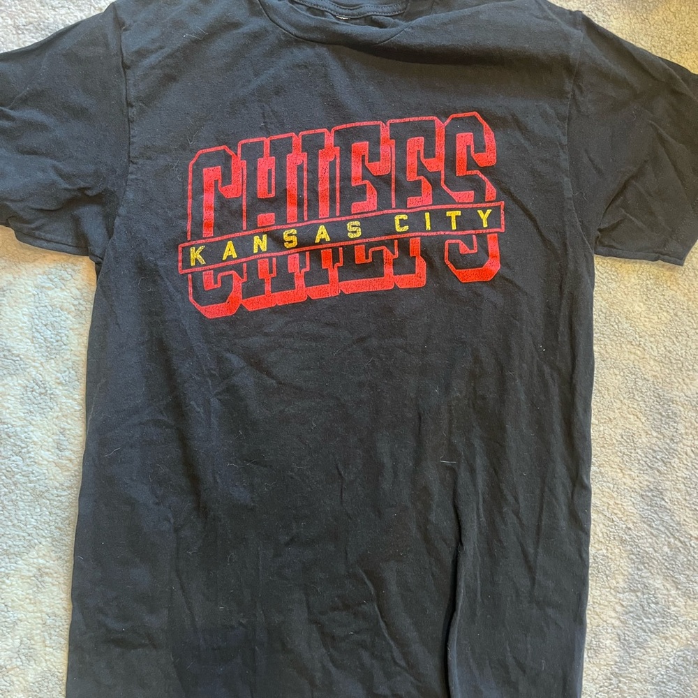 Kansas City Chiefs Black T-Shirt Junk Food Clothing Brand Medium
